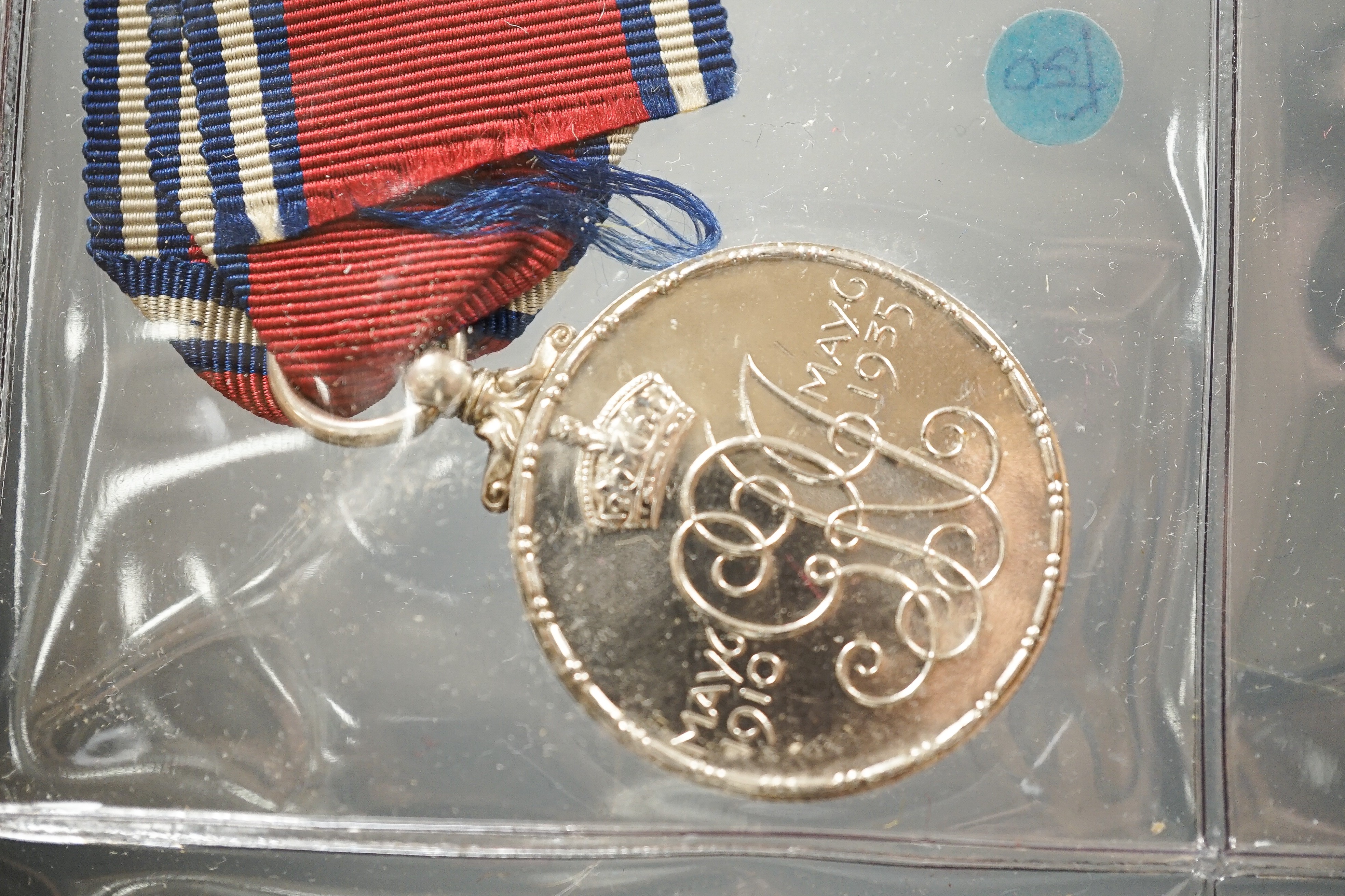 Six military associated medals to include - QSA with four clasps to 184 PTE. T. GRIFFITHS C.I.V., George V Territorial Force Efficiency Medal to 314 SJT. E.H. BARTON 25/ CYC.BN. LOND. REGT. (25th County of London Cyclist